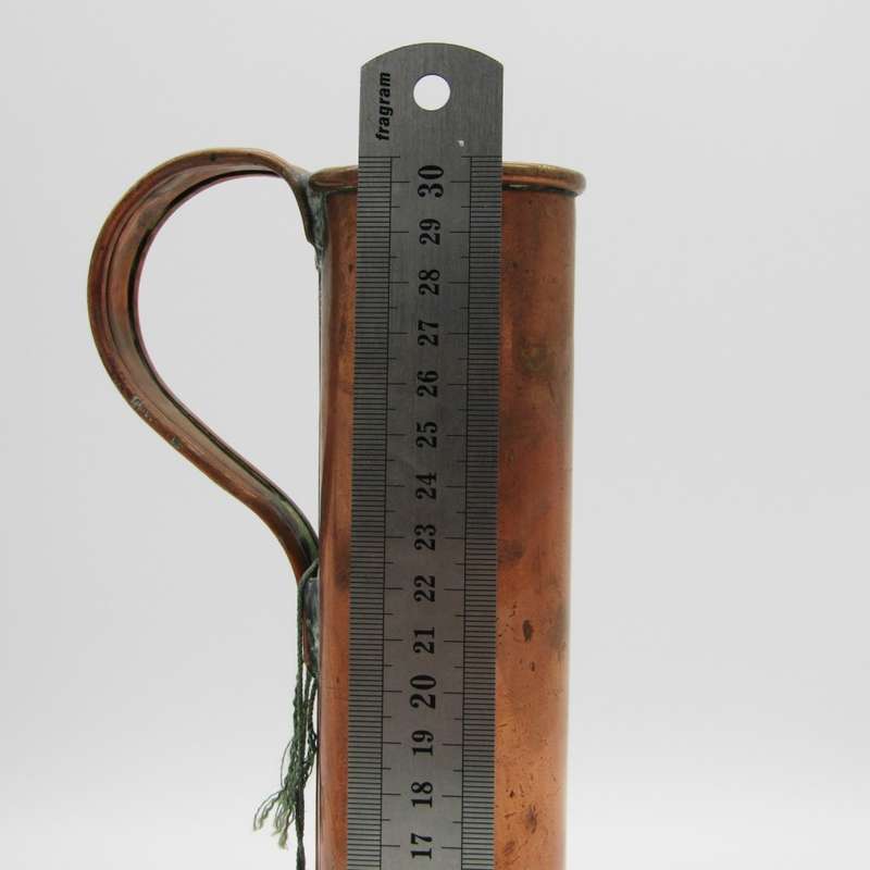 Antique brass hydrometer with copper cup