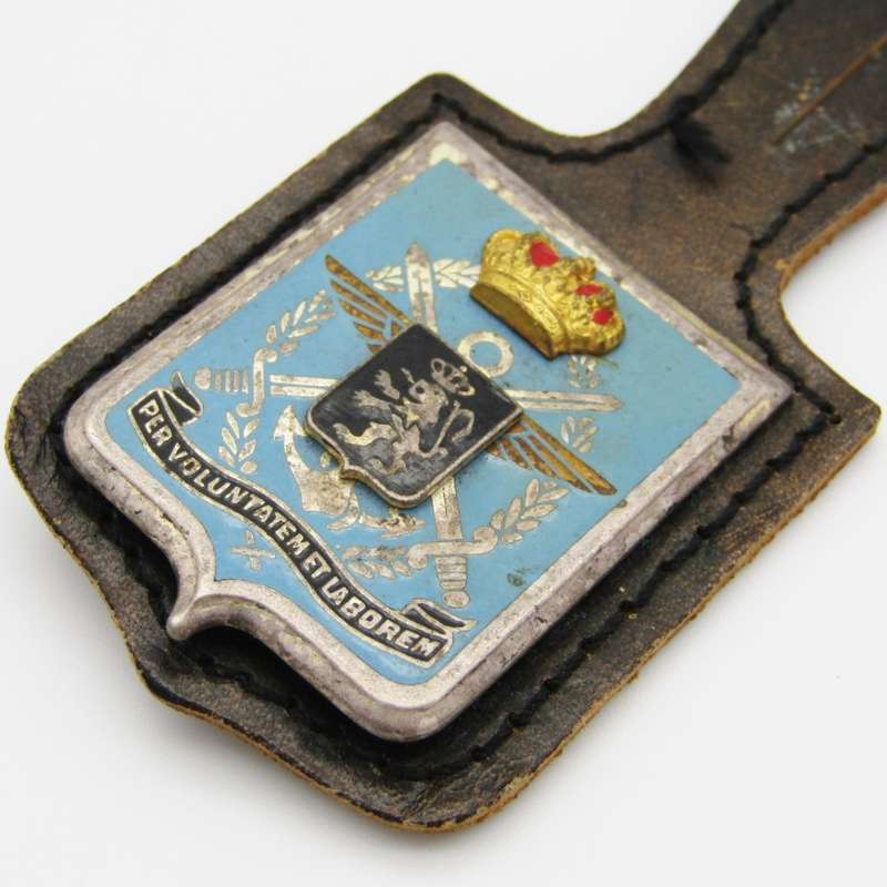 Belgium Royal Military school fob flash badge