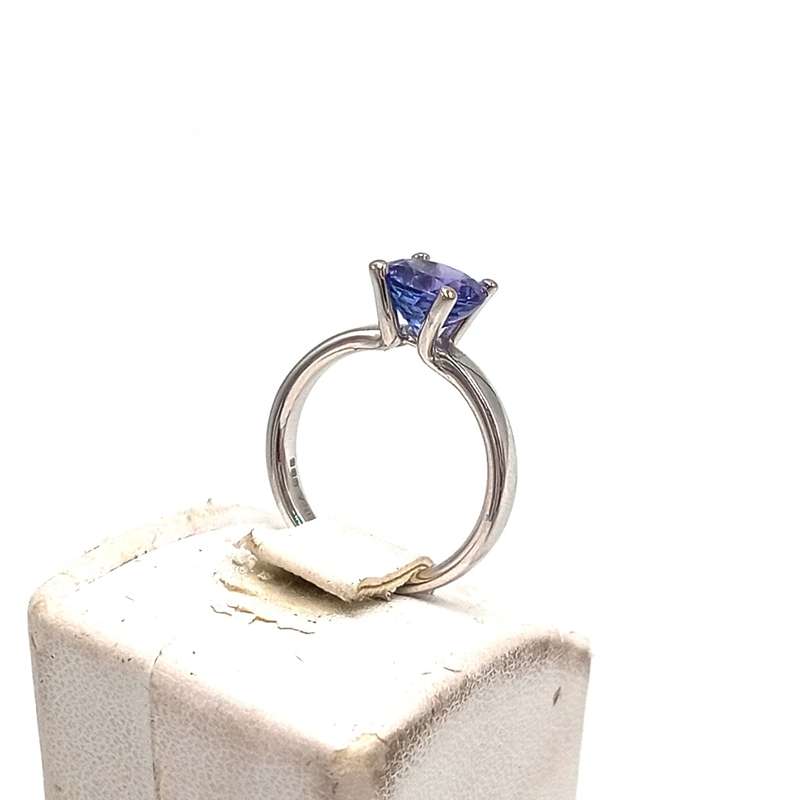 14kt White Gold Glamira Tanzanite ring with certificate - Tanzanite appr. 2ct  - with original box