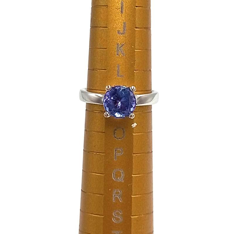 14kt White Gold Glamira Tanzanite ring with certificate - Tanzanite appr. 2ct  - with original box