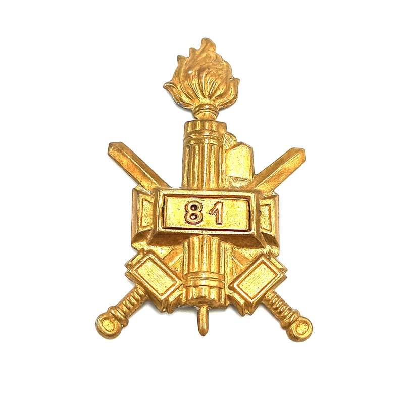 WW2 Italian Fascist Black shirts 81st  battalion cap badge - no pins