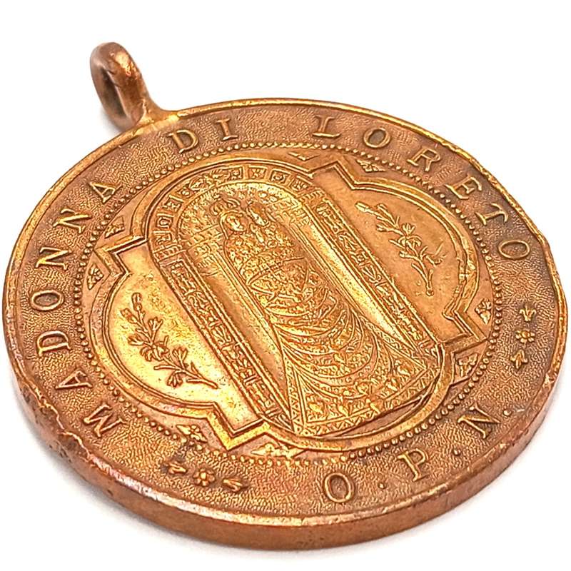 1894-95 Mdonna Di Loreto VI Centenaria commemorative medallion