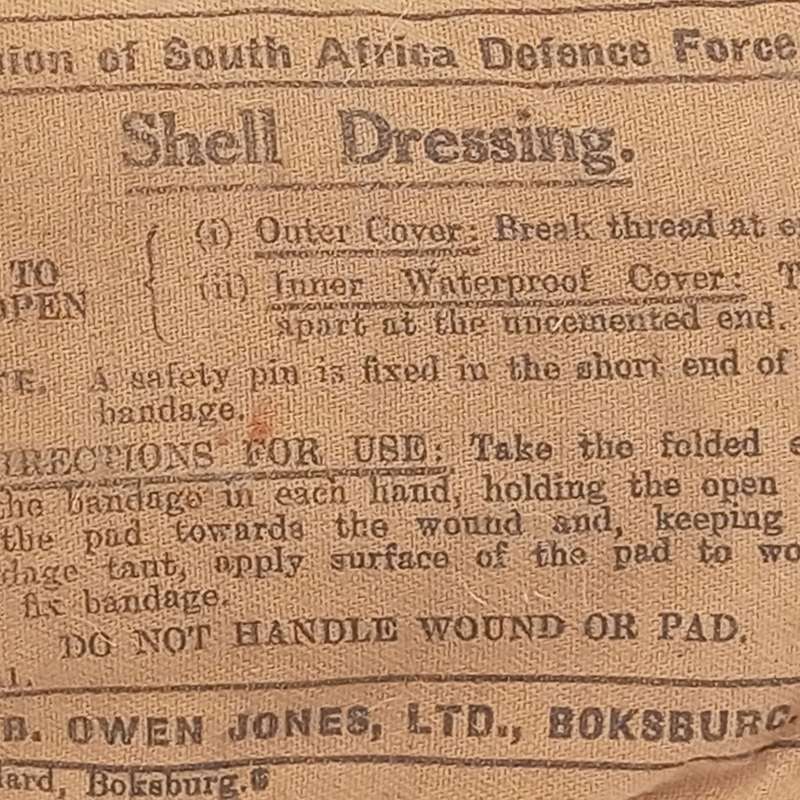 SA Union Defence Force Shell dressing