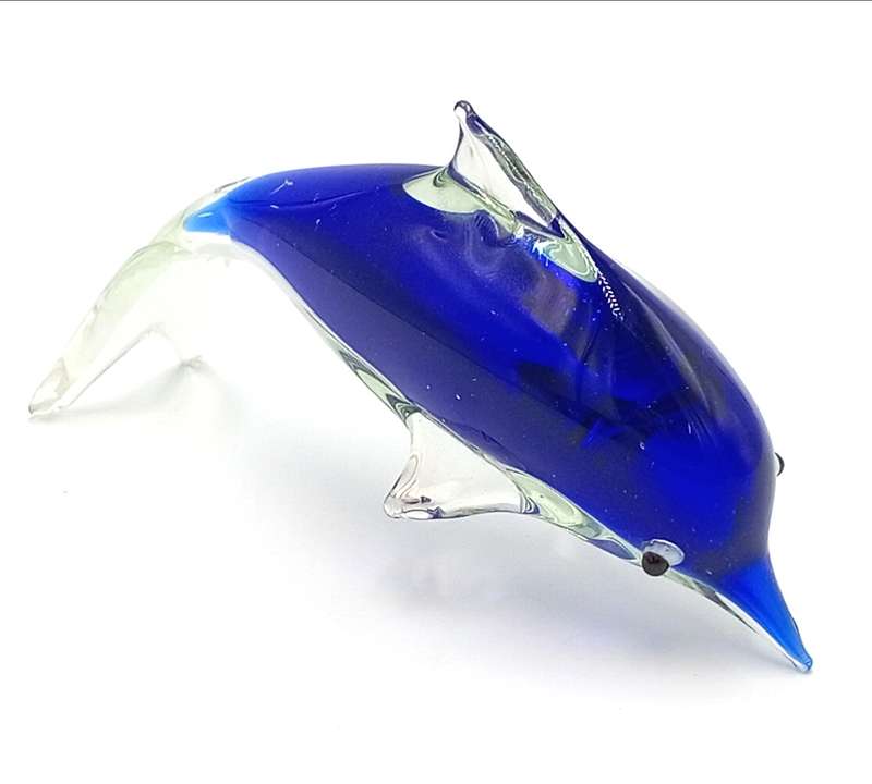 Vintage Murano glass dolphin