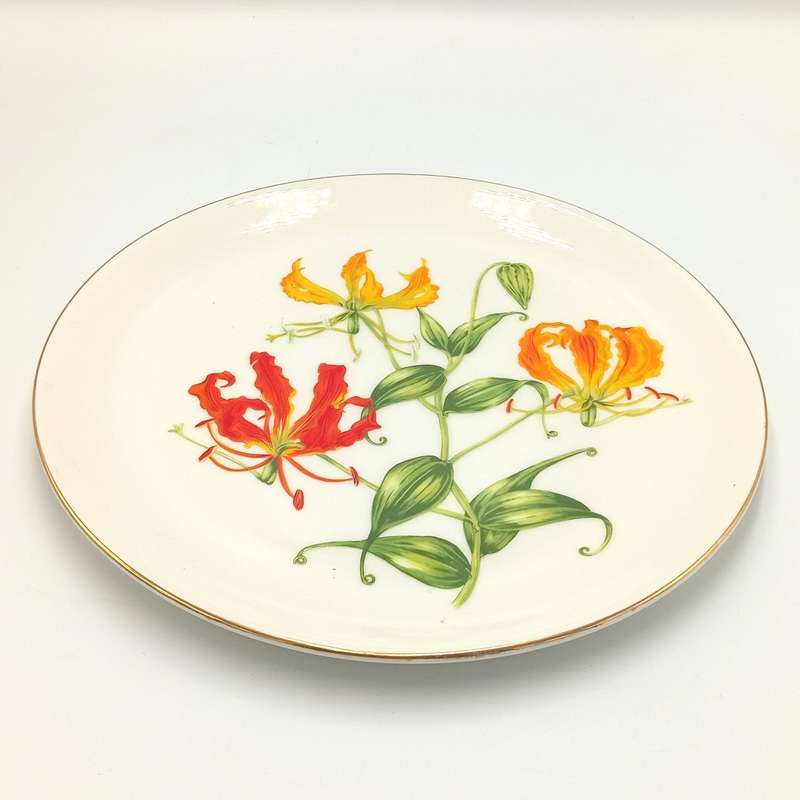 Beautiful Dowson and Dobson flower porcelain plate