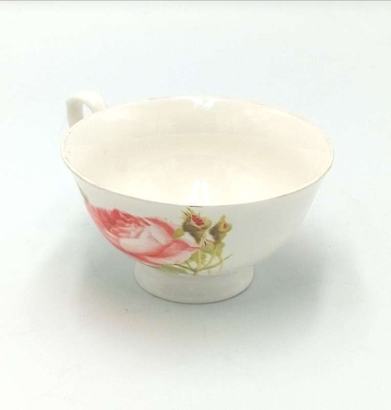 Beautiful porcelain flower pattern cup and saucer