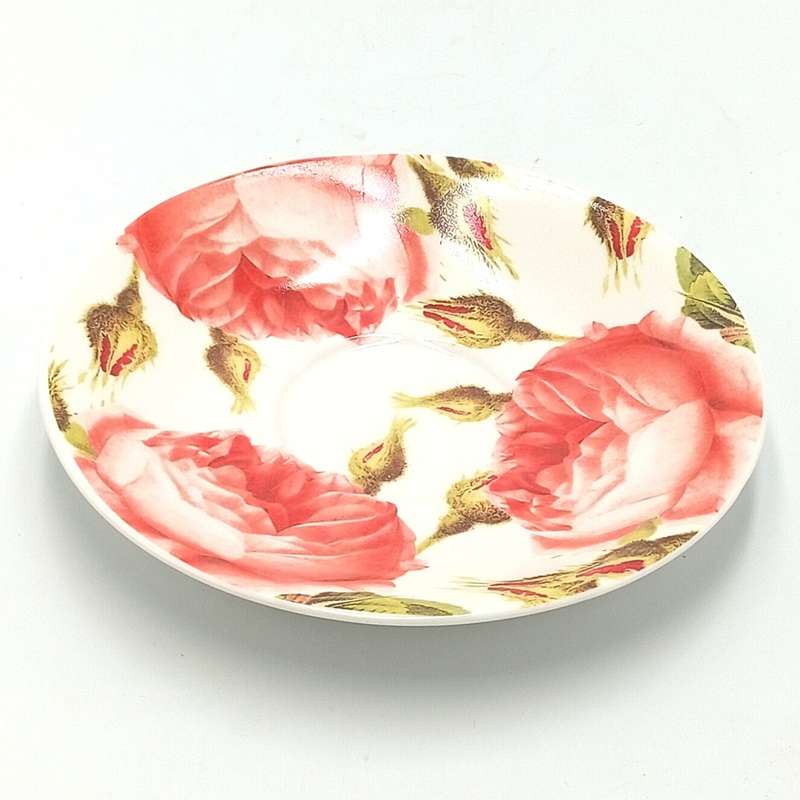 Beautiful porcelain flower pattern cup and saucer