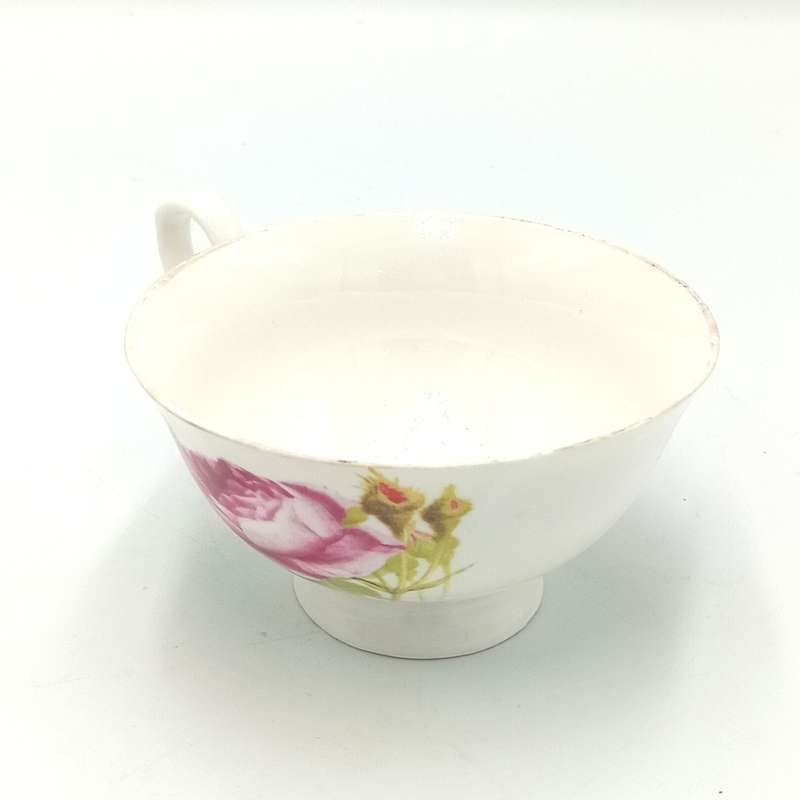 Beautiful porcelain flower pattern cup and saucer