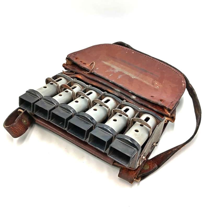 Vintage South African petrol station attendant money pouch