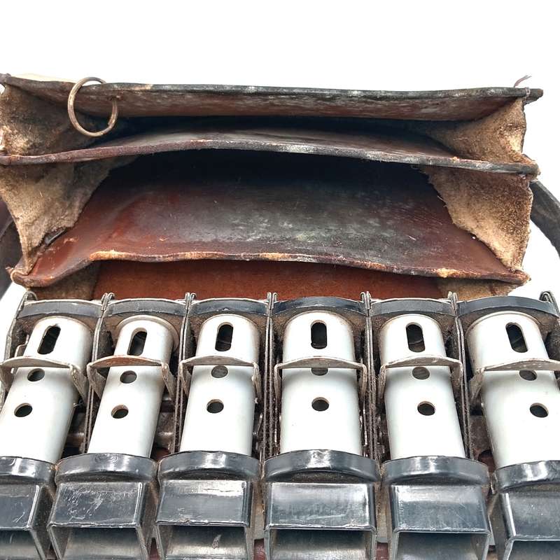 Vintage South African petrol station attendant money pouch