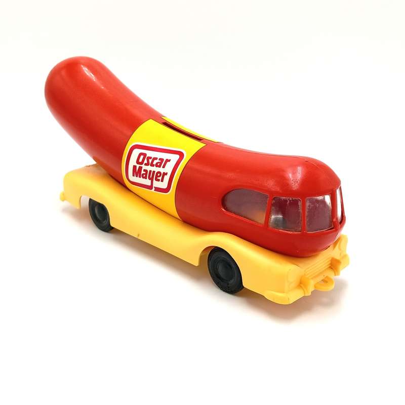 Vintage Oscar Mayer Wiener - mobile coin bank money box