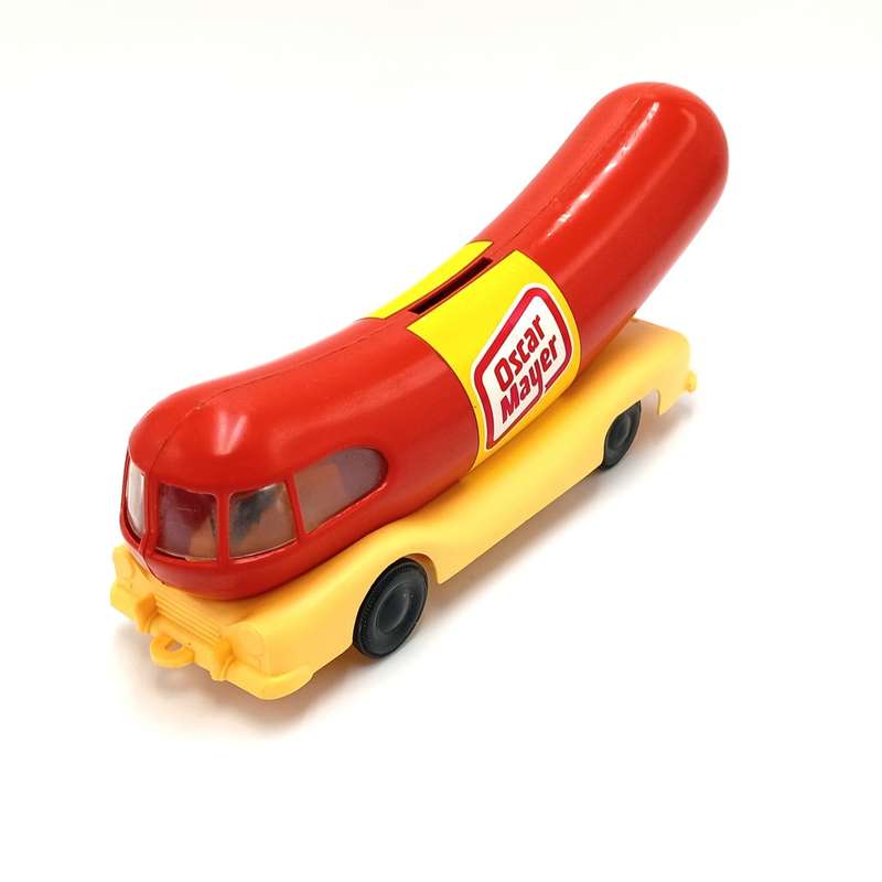 Vintage Oscar Mayer Wiener - mobile coin bank money box