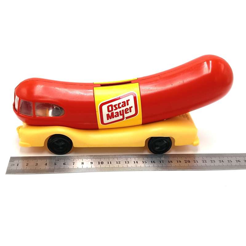 Vintage Oscar Mayer Wiener - mobile coin bank money box