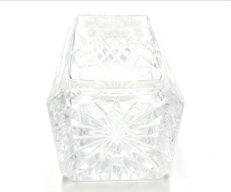 Vintage crystal glass liquor decanter