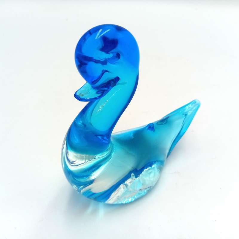 Vintage Murano glass swan