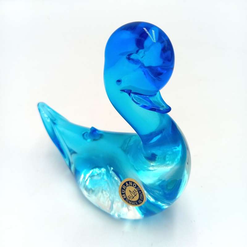 Vintage Murano glass swan