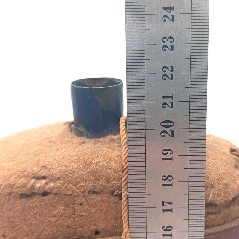 WW2 SA Union Defence Force water bottle with felt and leather straps