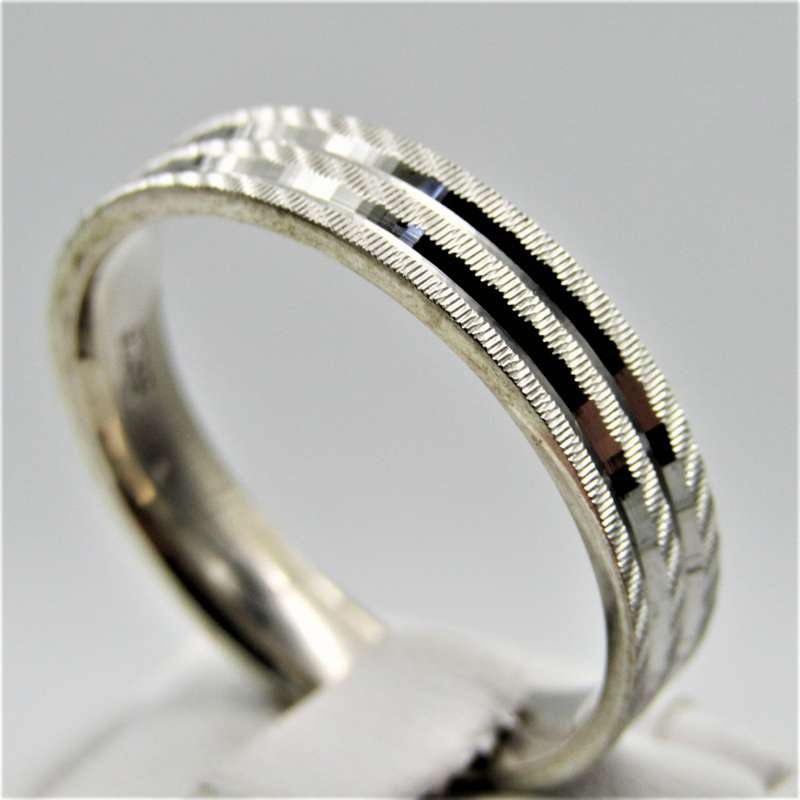 Sterling Silver mens ring - Size Z - 5,2g