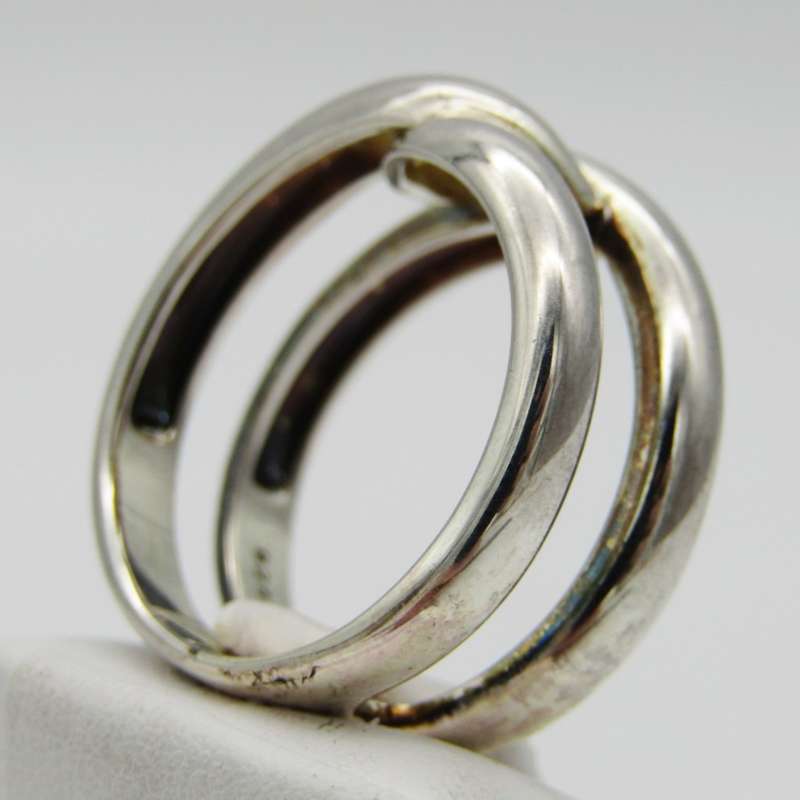 Bulky Sterling Silver ring - Size T - 8,4g