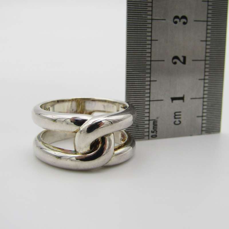 Bulky Sterling Silver ring - Size T - 8,4g