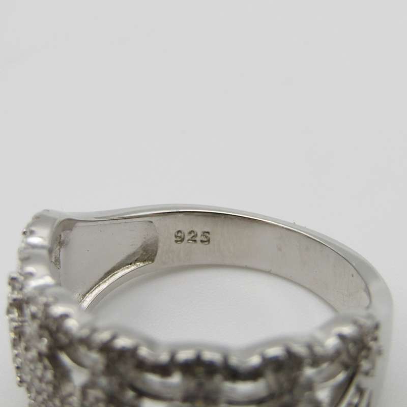 Bulky and beautiful Sterling Silver ring - Size T - 6,8g