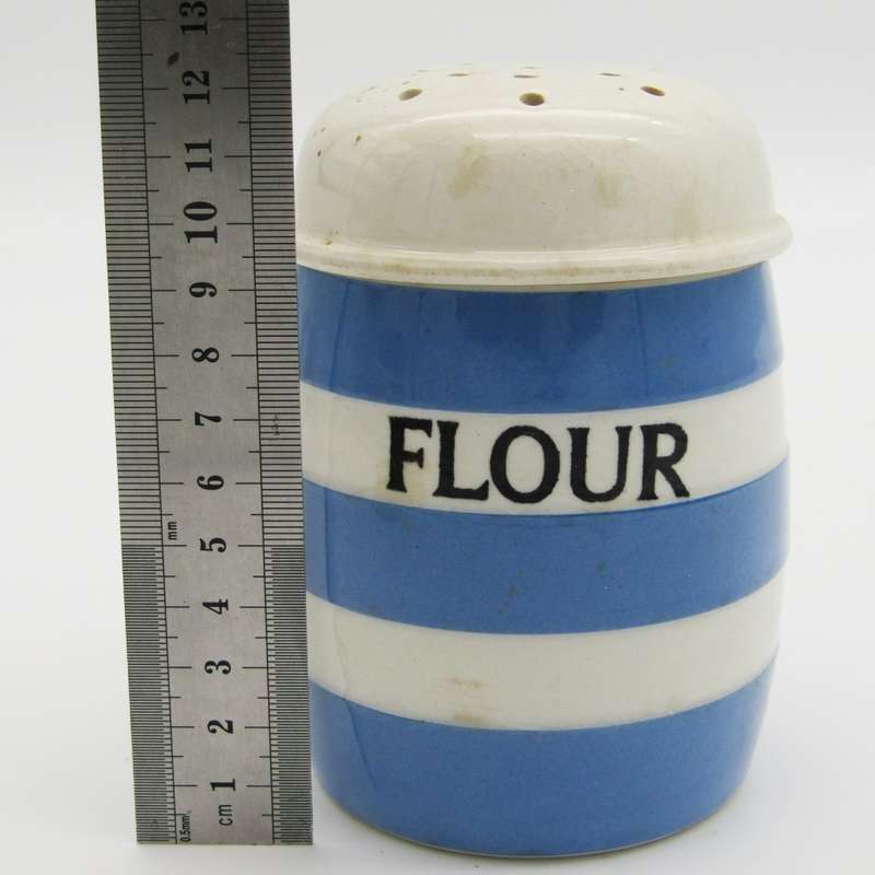 Vintage TG Green and Co. Cornish ware porcelain flour shaker