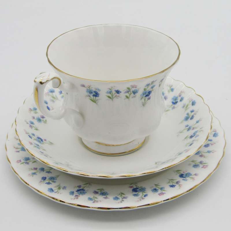Vintage Royal Albert Memory lane porcelain Trio