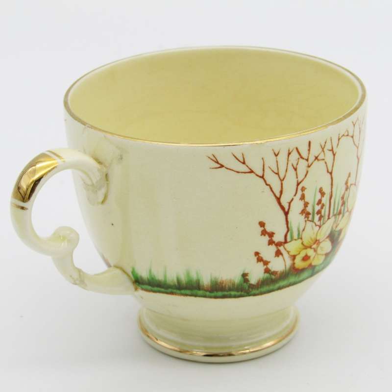 Crown Devon Springwood porcelain trio