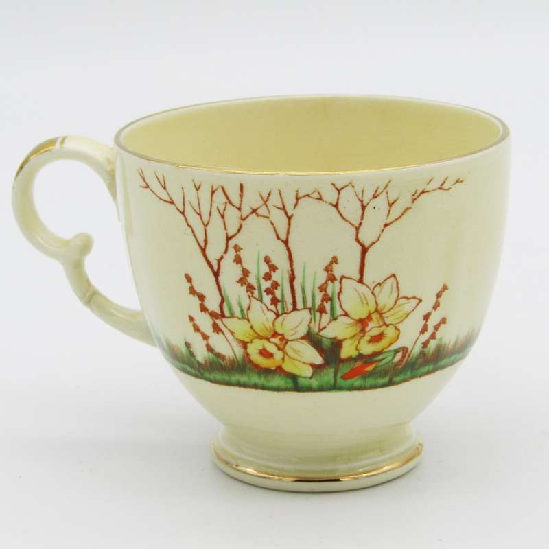 Crown Devon Springwood porcelain trio