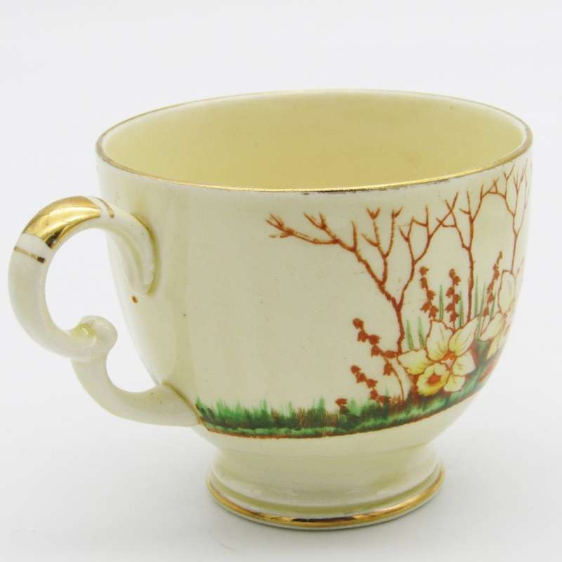 Crown Devon Springwood porcelain trio