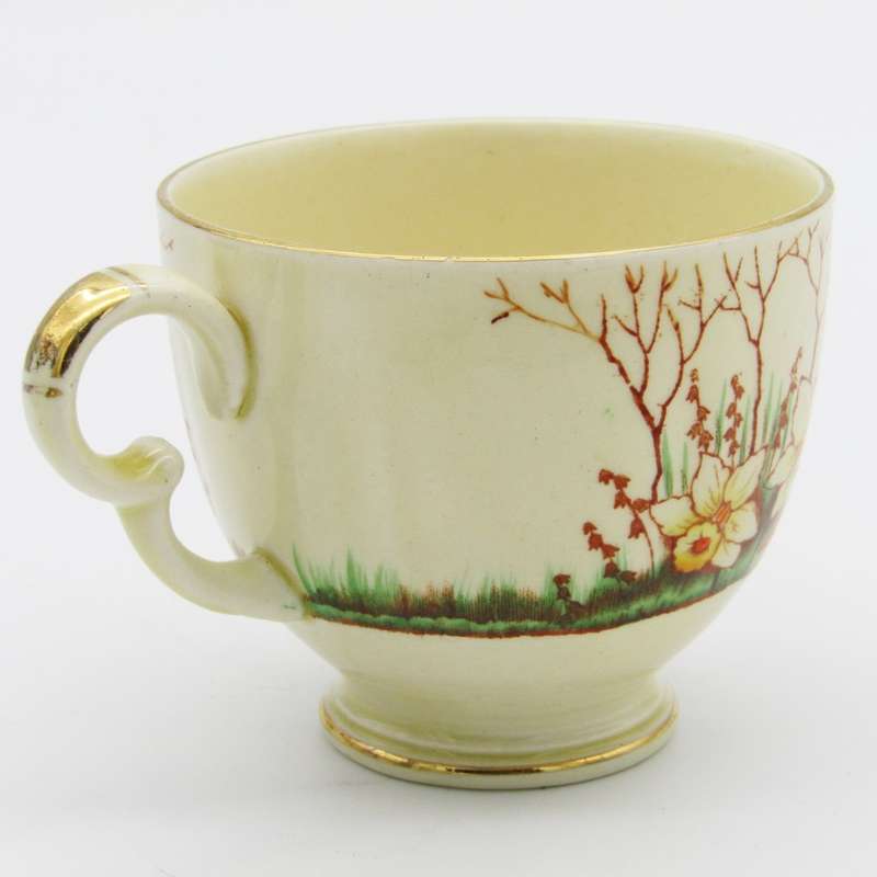 Crown Devon Springwood porcelain trio