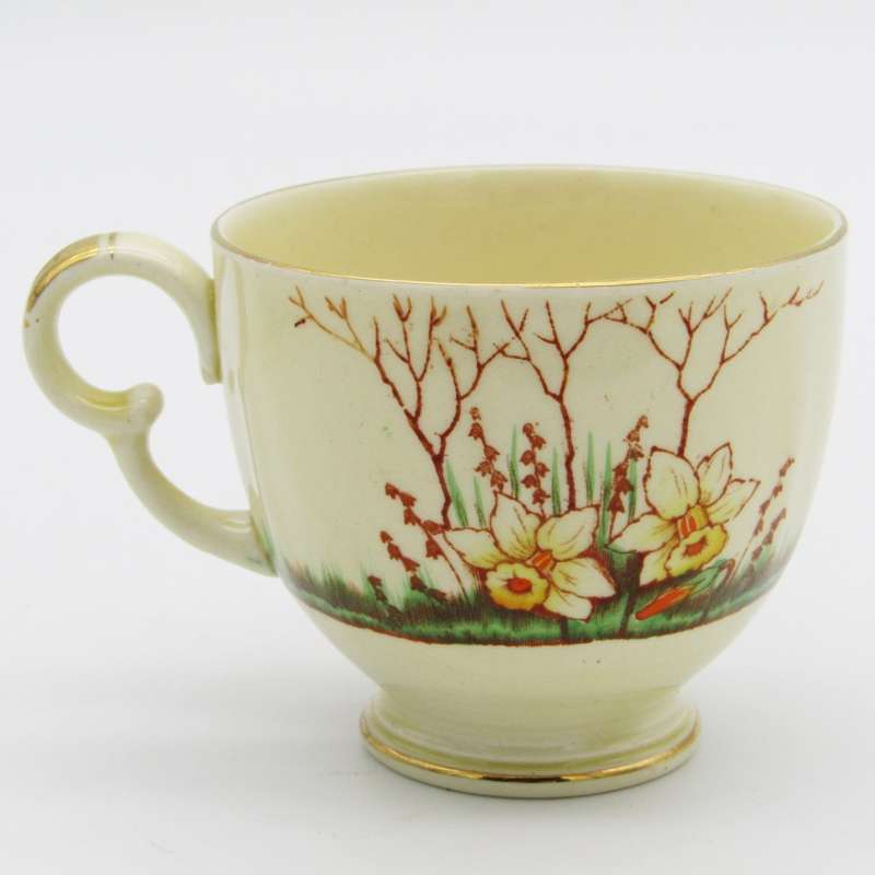 Crown Devon Springwood porcelain trio