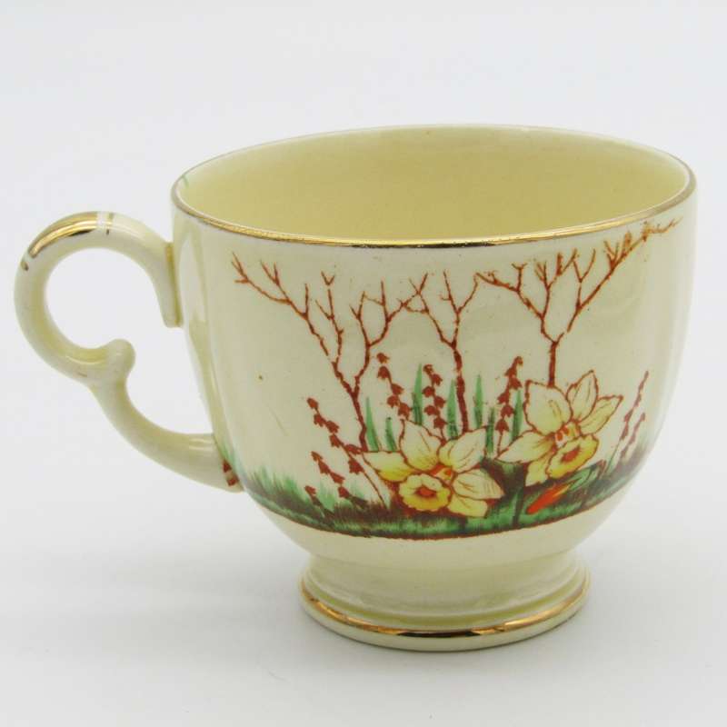 Crown Devon Springwood porcelain trio