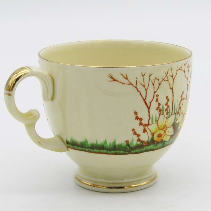 Crown Devon Springwood porcelain trio