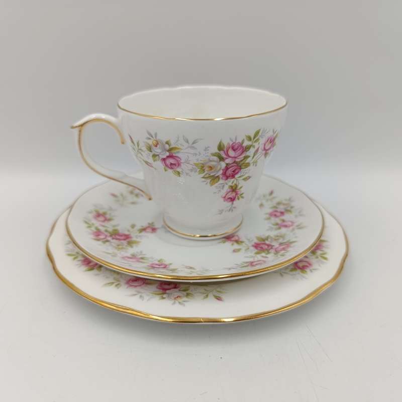 Vintage Duches June Bouquet porcelain trio
