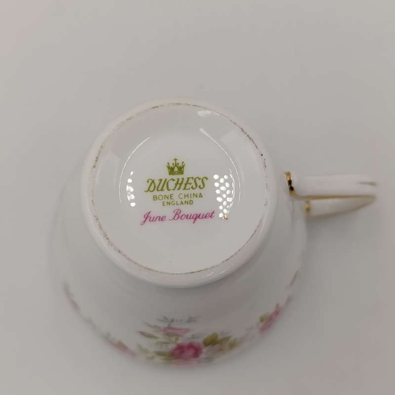 Vintage Duchess June Bouquet porcelain trio