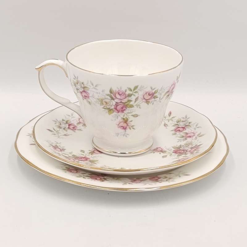 Vintage Duchess June Bouquet porcelain trio