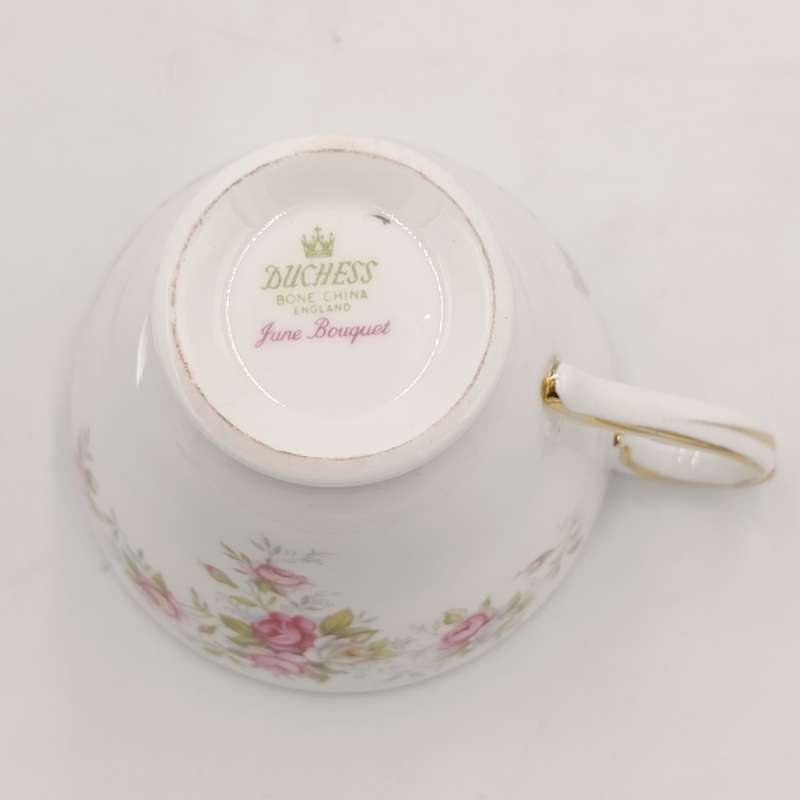 Vintage Duches June Bouquet porcelain trio