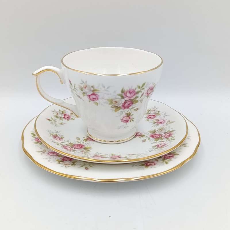 Vintage Duchess June Bouquet porcelain trio