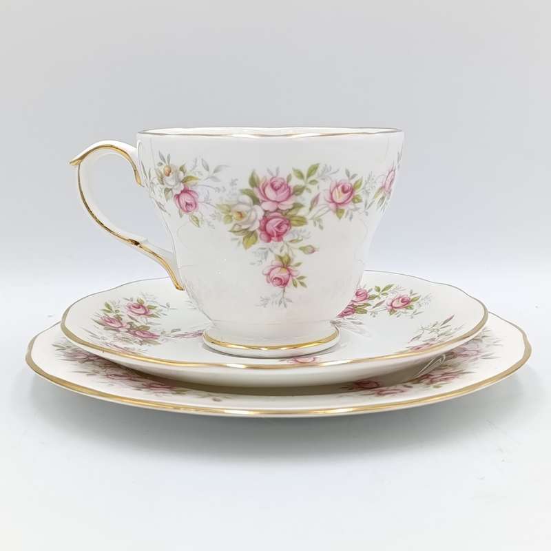 Vintage Duchess June Bouquet porcelain trio