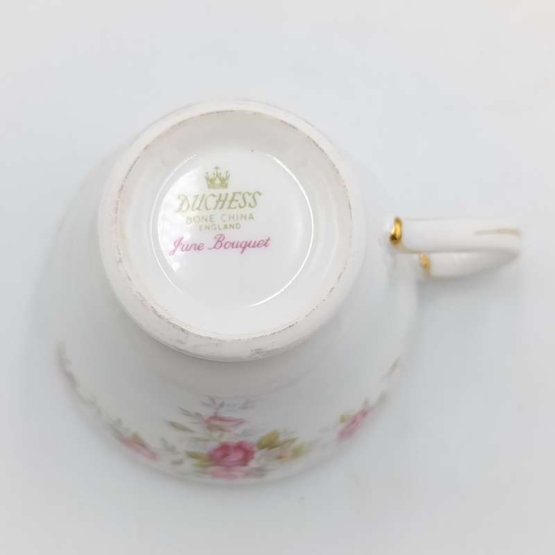Vintage Duchess June Bouquet porcelain trio