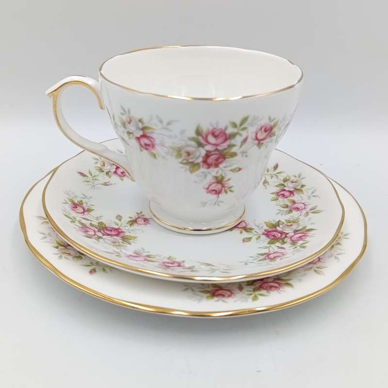Vintage Duches June Bouquet porcelain trio