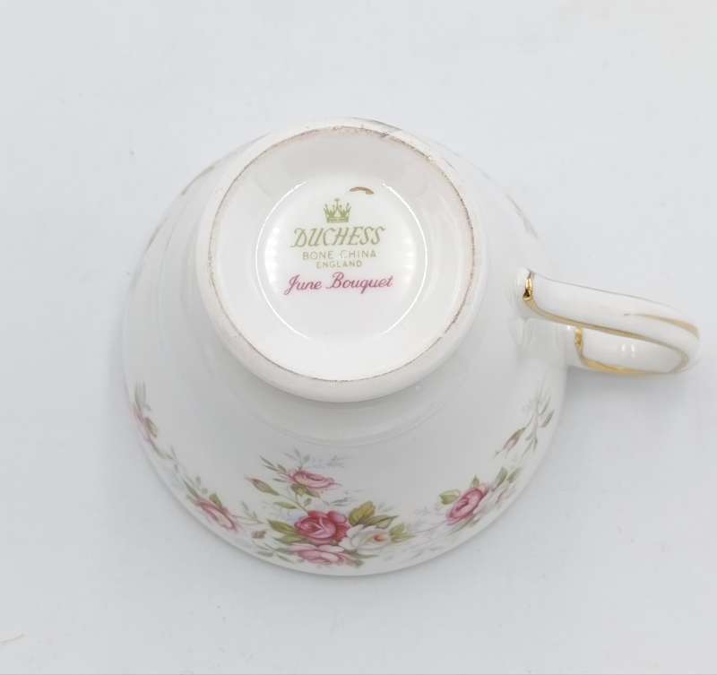 Vintage Duches June Bouquet porcelain trio