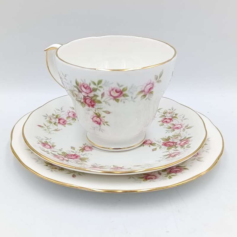 Vintage Duches June Bouquet porcelain trio