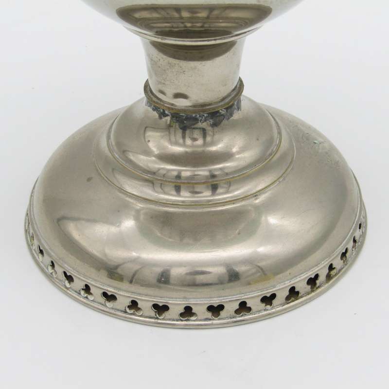 Vintage Millers Vestal Oil lamp with glass shade and funnel