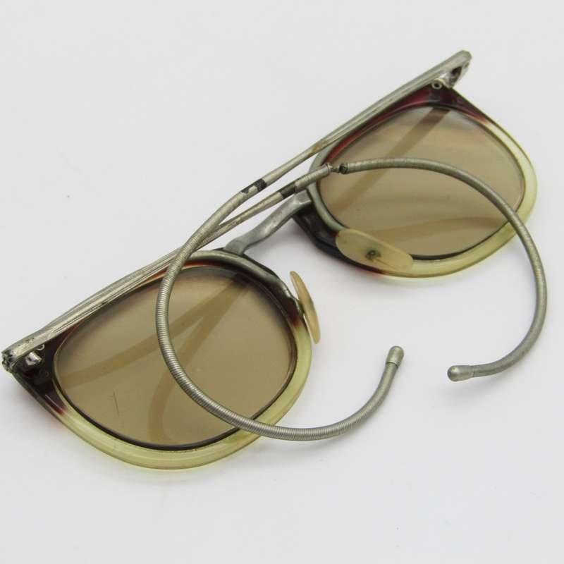 Pair of vintage glasses in case