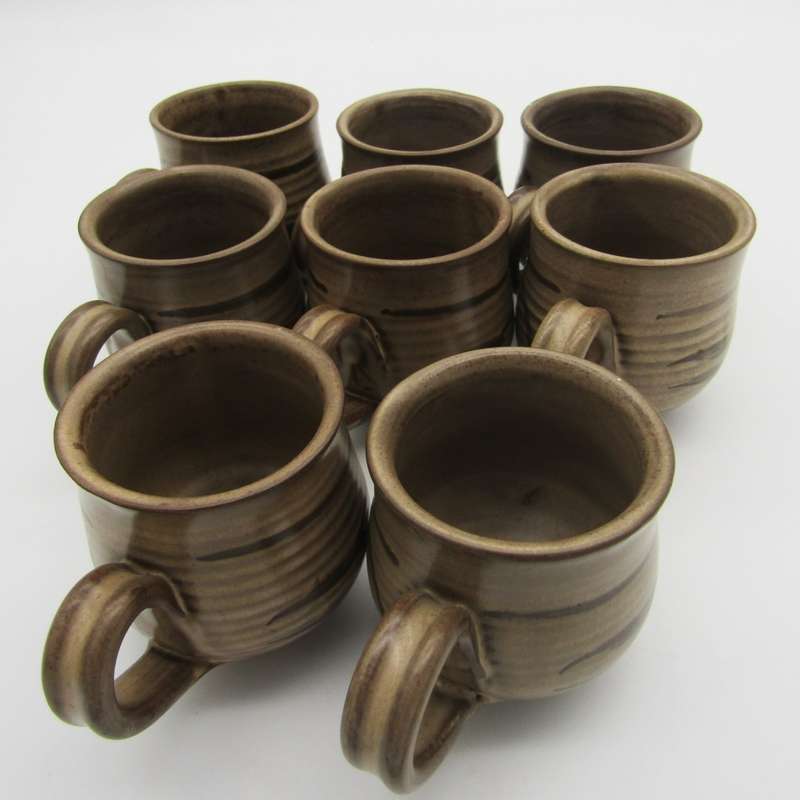 Vintage stoneware coffee set for 8 - 22 piece