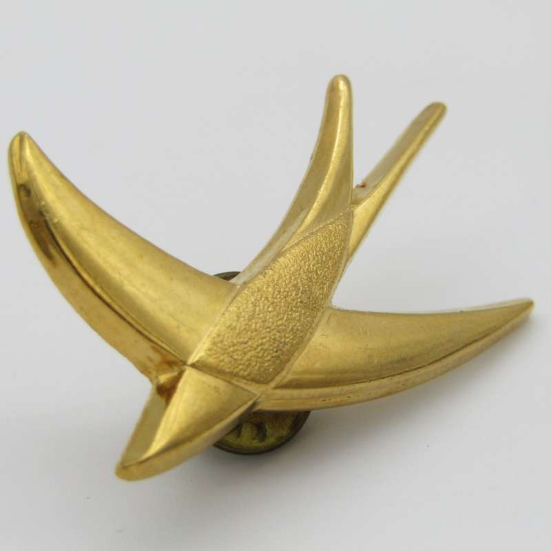 Pair of South African Postal Speed Services pin badges
