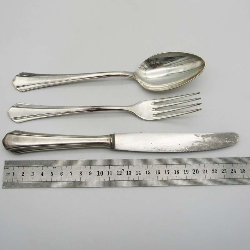 German Homag silverplated cutlery set