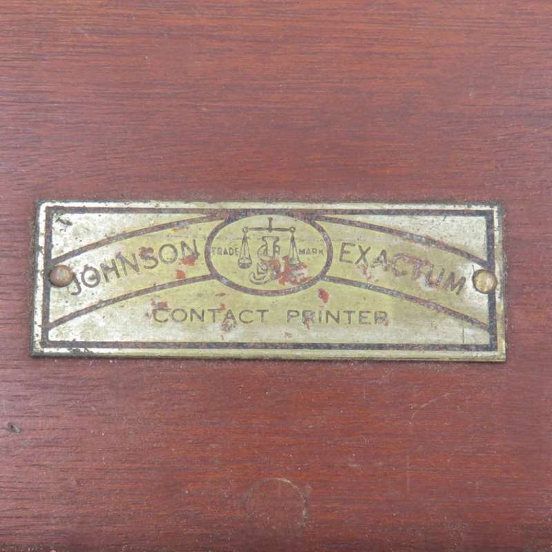 Vintage Johnson Exactum contract printer photography equipment
